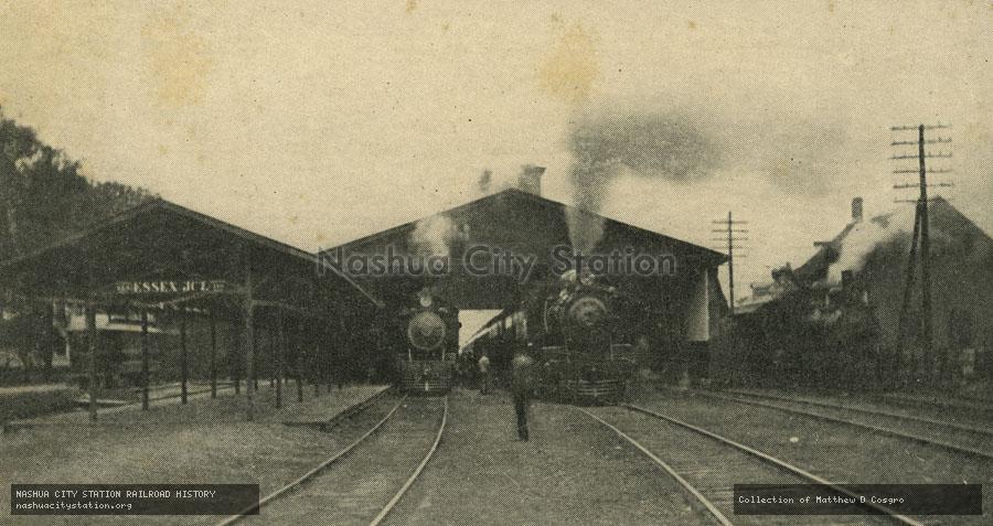 Postcard: Central Vermont Railway Station, Essex Junction, Vermont
